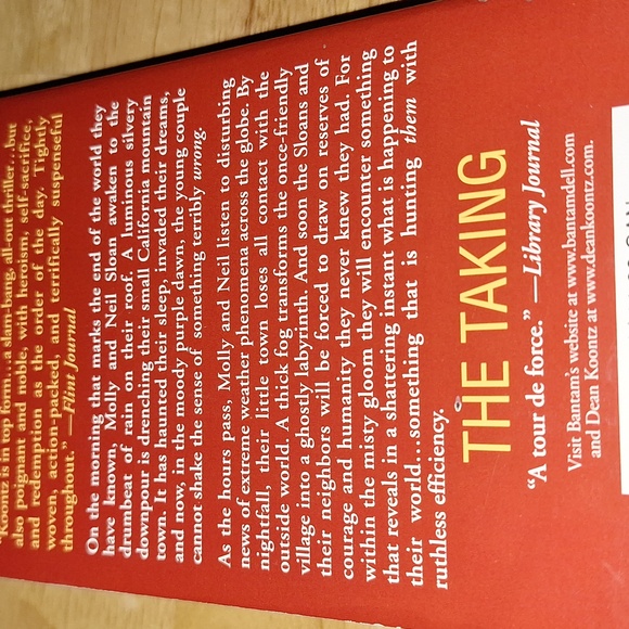 Dean Koontz The Taking Paperback Book - Picture 4 of 5